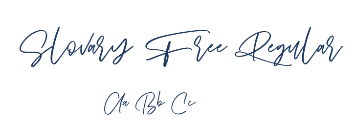 Slovary Free Regular Font Preview