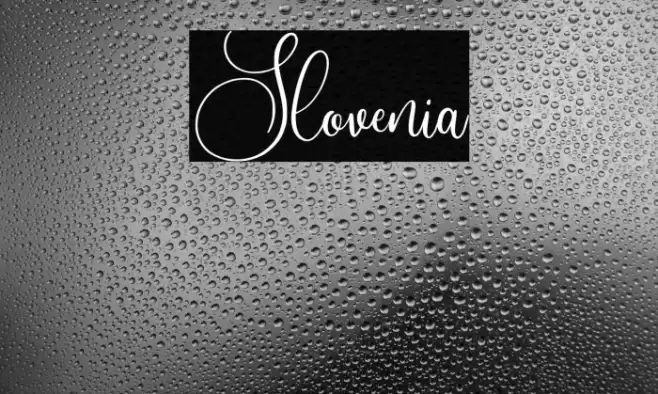 Slovenia Font examples