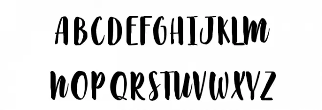 Slow Life フォント 大文字