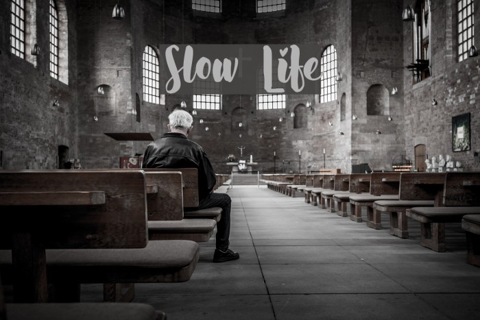 Slow Life Font examples