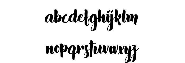 Slow Life Font LOWERCASE