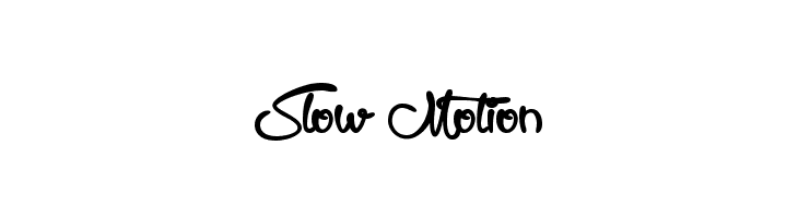 Slow Motion  Скачать бесплатные шрифты