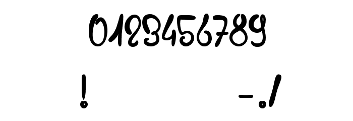 Slow Motion Font OTHER CHARS