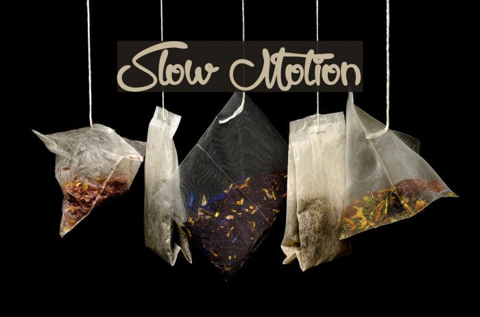 Slow Motion Font examples