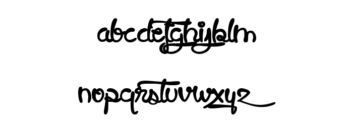 Slow Motion Font LOWERCASE
