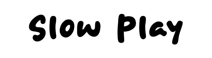 Slow Play  les polices de caract&egrave;res gratuit t�l�charger