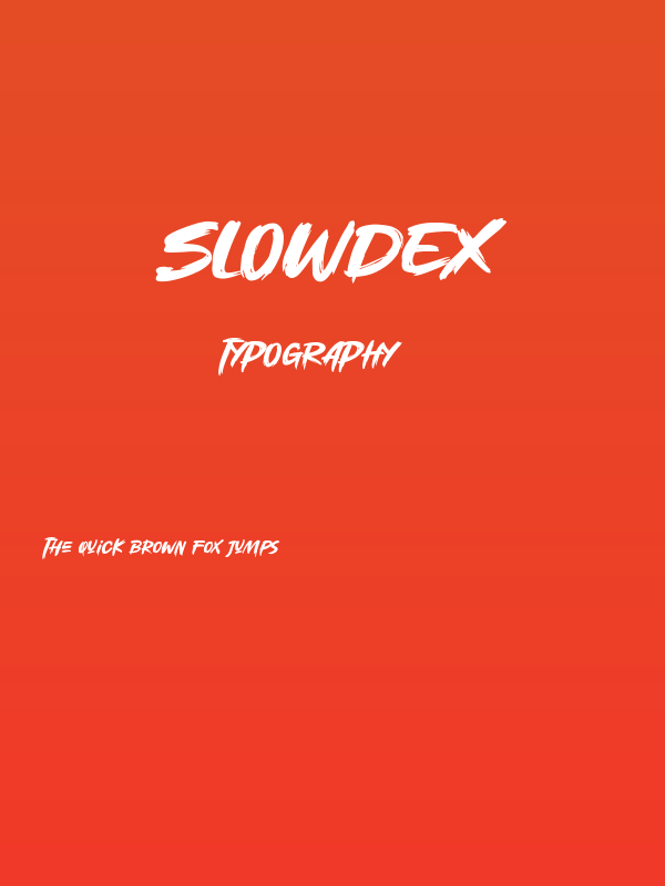 Slowdex Poster