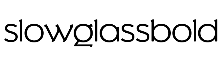 Slowglass Bold  les polices de caractères gratuit tlcharger