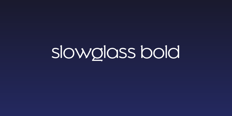 Slowglass Bold Social Header