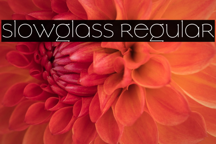 Slowglass Regular Example 1