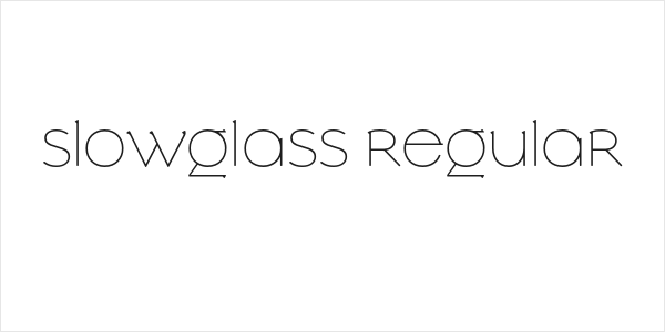 Slowglass Regular Logo