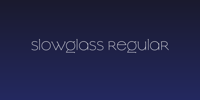 Slowglass Regular Social Header