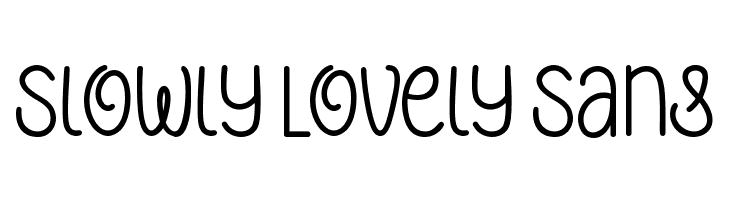 Slowly Lovely Sans  Fuentes Gratis Descargar