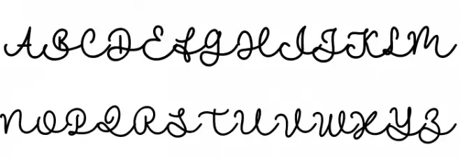 Slowly Lovely Script Schriftart Gro&szlig;