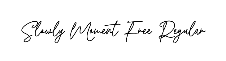 Slowly Moment Free Regular  les polices de caractères gratuit tlcharger