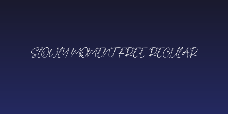 Slowly Moment Free Regular Social Header