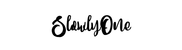 SlowlyOne  baixar fontes gratis