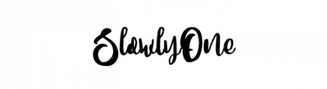 SlowlyOne  Descarca Fonturi Gratis