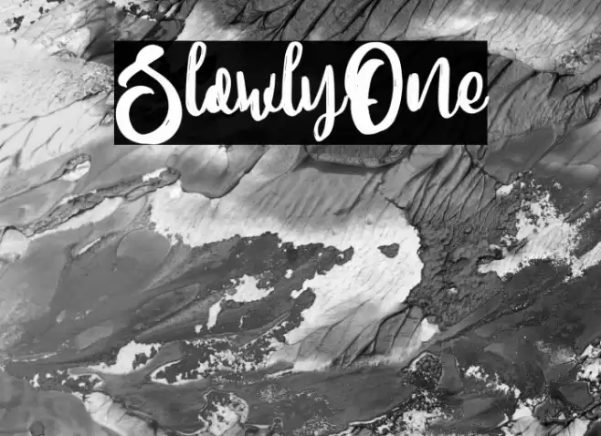 SlowlyOne Font examples