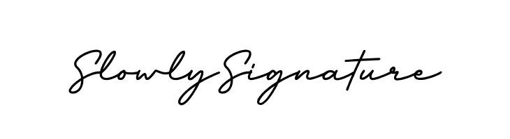 SlowlySignature  Frei Schriftart Herunterladen