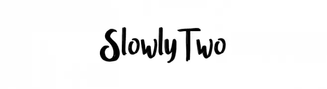 SlowlyTwo  Frei Schriftart Herunterladen