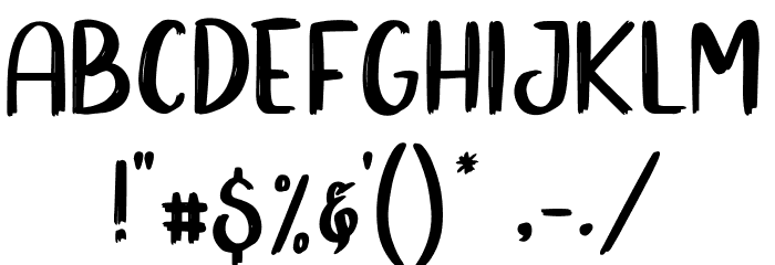 SlowlyTwo Font OTHER CHARS