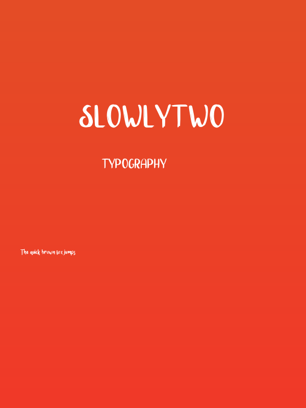 SlowlyTwo Poster