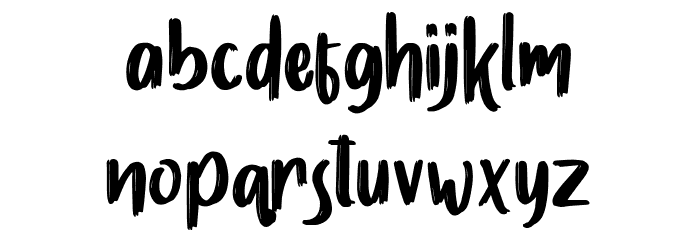 SlowlyTwo Font LOWERCASE