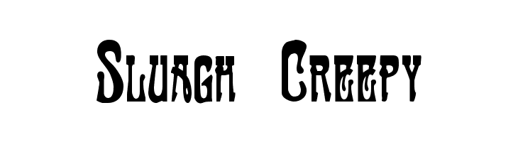 Sluagh  Creepy  フリーフォントのダウンロード