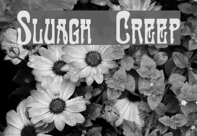 Sluagh Creepy Font examples