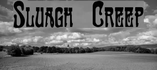 Sluagh Creepy Font examples