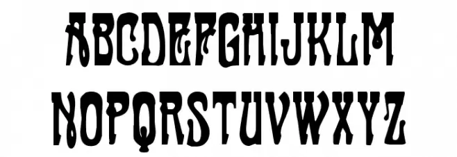 Sluagh  Creepy 字体 小写