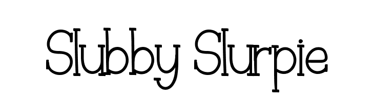 Slubby Slurpie  नि: शुल्क फ़ॉन्ट्स डाउनलोड