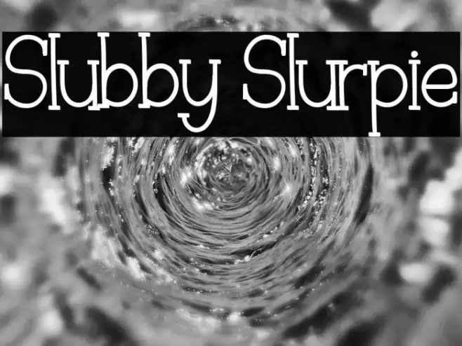 Slubby Slurpie Font examples