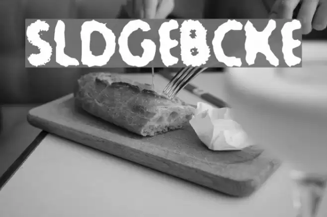 Sludge-Bucket Font examples