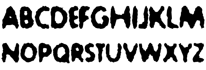 Sludge-Bucket Font LOWERCASE