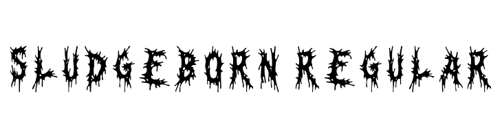 Sludgeborn Regular  フリーフォントのダウンロード