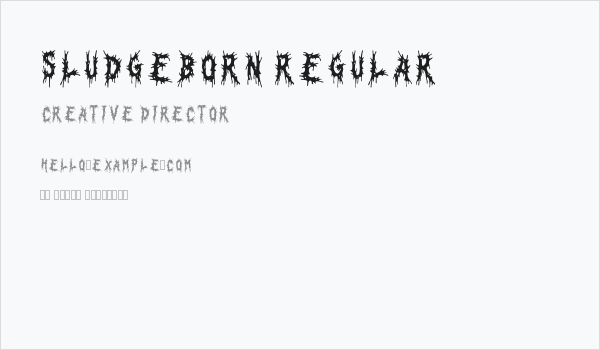Sludgeborn Regular Business Card
