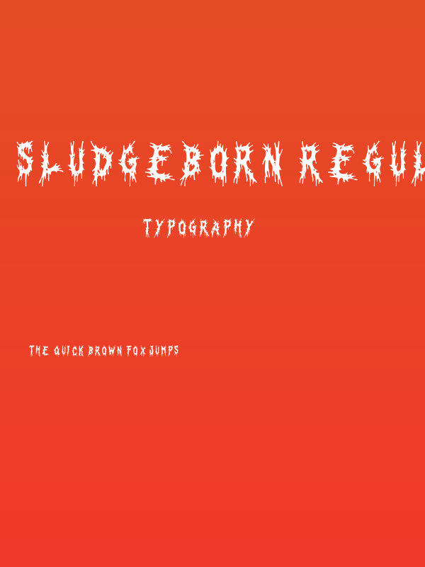 Sludgeborn Regular Poster