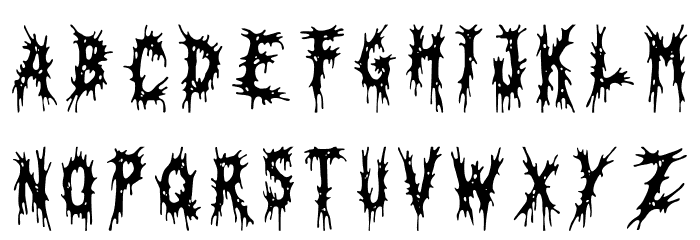 Sludgeborn Regular フォント 小文字