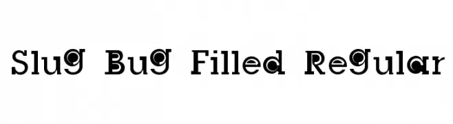 Slug Bug Filled Regular  Descarca Fonturi Gratis