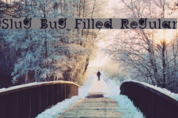 Slug Bug Filled Regular Font examples