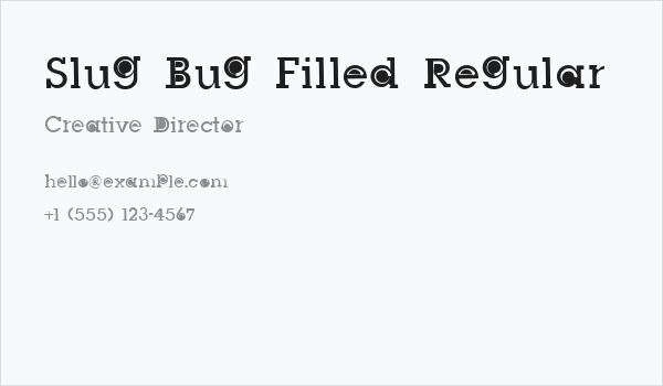 Slug Bug Filled Regular Business Card