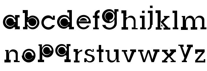 Slug Bug Filled Regular Font LOWERCASE