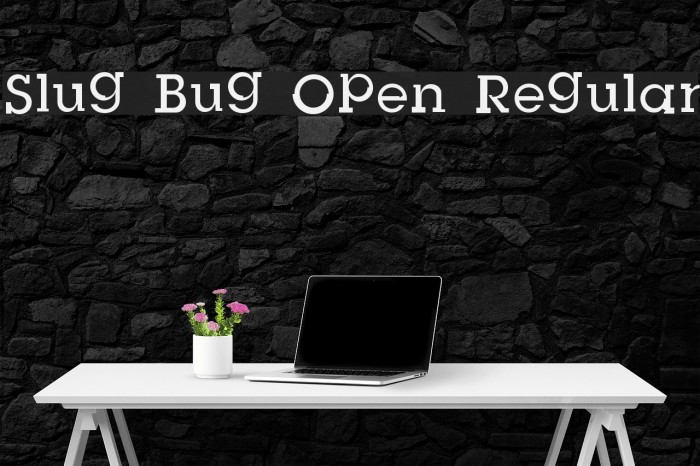 Slug Bug Open Regular Caratteri examples