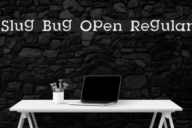 Slug Bug Open Regular Font examples