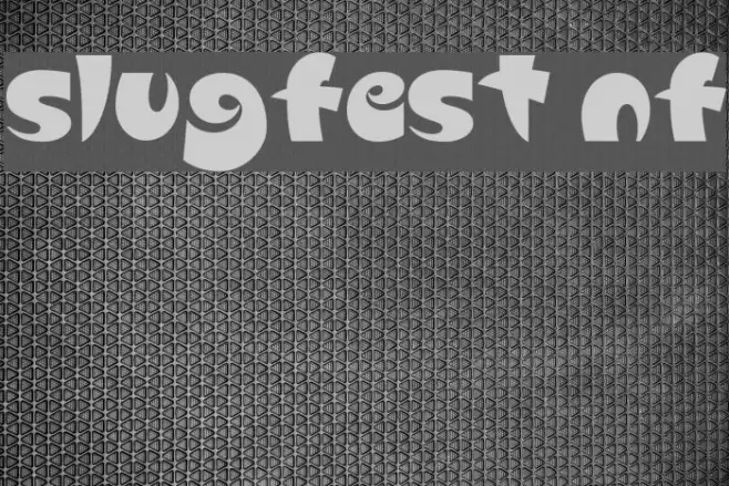 Slugfest NF Шрифта examples