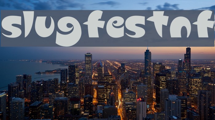 SlugfestNF Font examples
