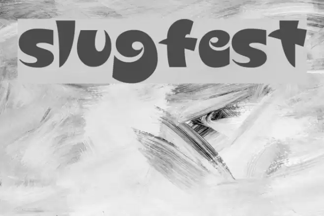 Slugfest Font examples