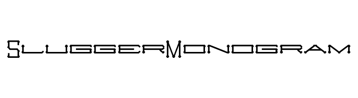 Slugger Monogram  Free Fonts Download
